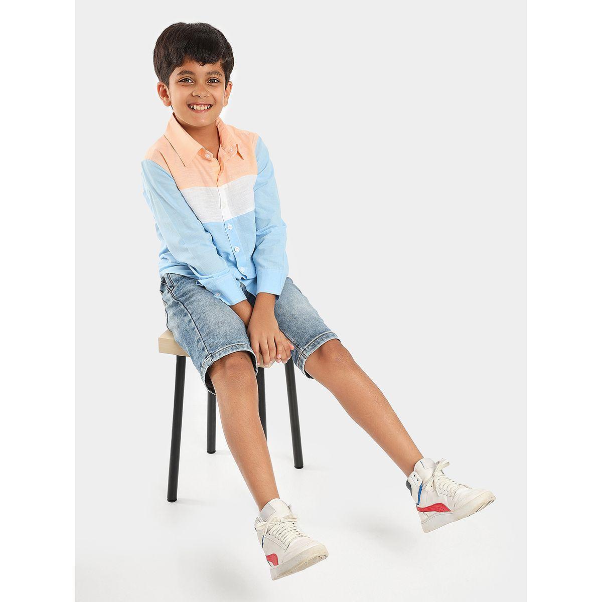LilPicks X Styli  Colorblock Regular Fit Shirt-boys-clothing-shirts-image-1