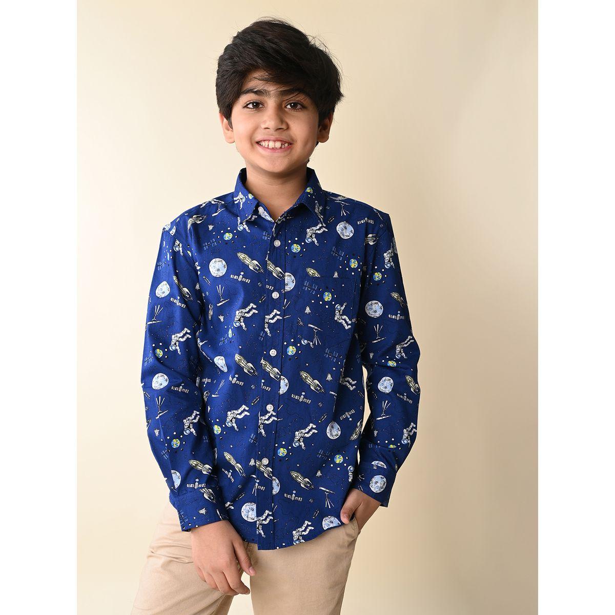 قميص مطبع بالكامل مع قصة عادية ليل بيكس × ستايلي-boys-clothing-shirts-image-4