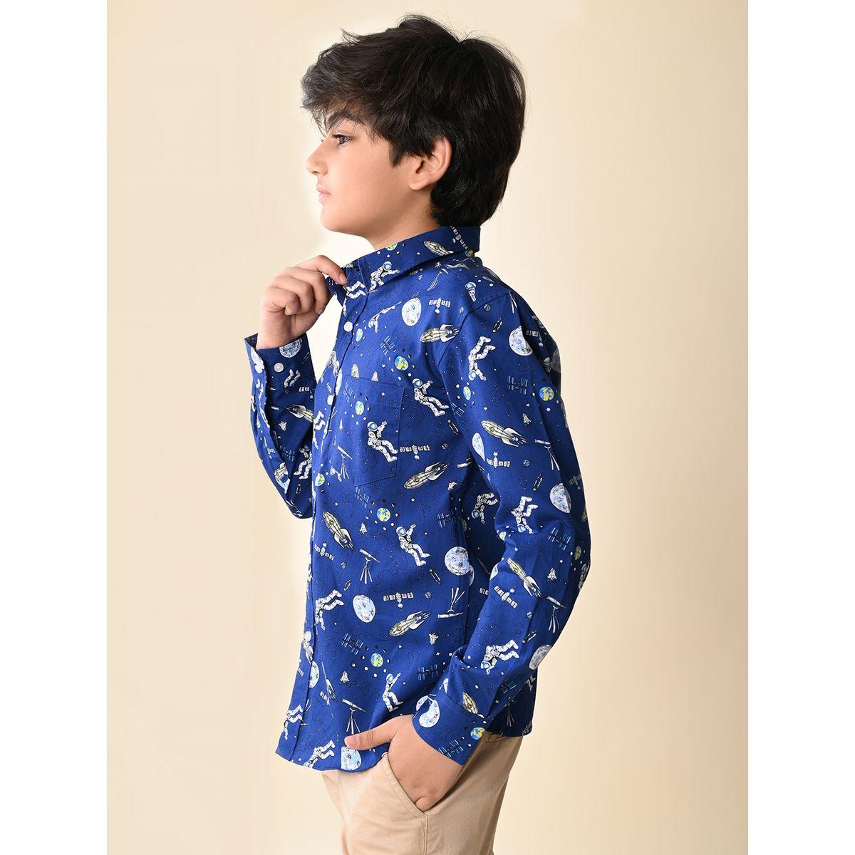 LilPicks X Styli  Space AOP Regular Fit Shirt-boys-clothing-shirts-image-5