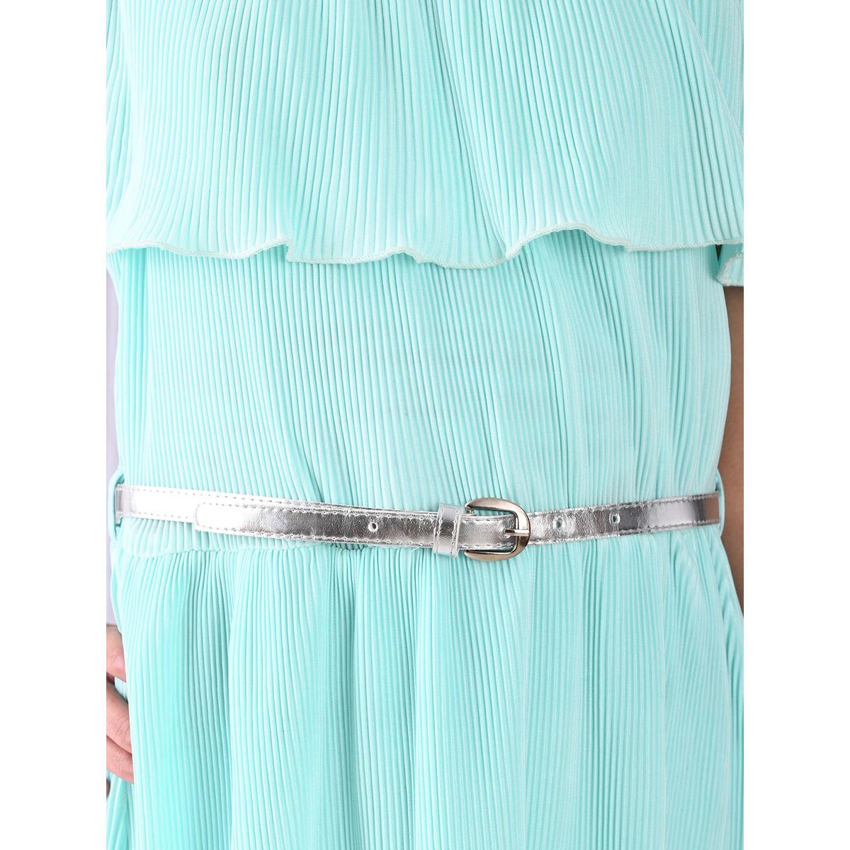 LilPicks X Styli  Off Shoulder Pleated Layer Belted Dress-girls-clothing-dressesandjumpsuits-image-3