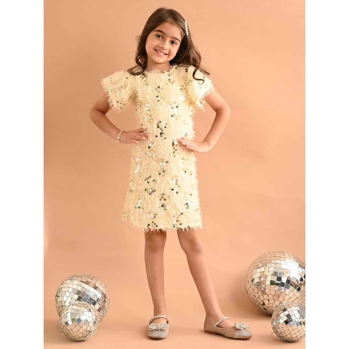 LilPicks X Styli  Faux Fur Sequin Detail Dress-girls-clothing-dressesandjumpsuits-image-3