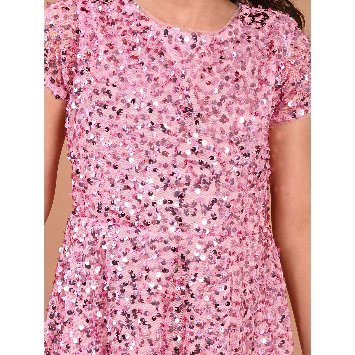 LilPicks X Styli  All Over Sequin A-Line Dress-girls-clothing-dressesandjumpsuits-image-3