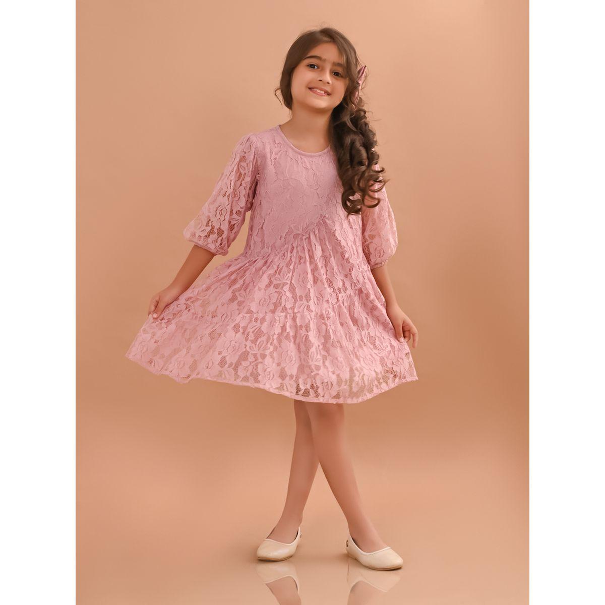 LilPicks X Styli  All Over Lace Fit and Flare Dress-girls-clothing-dressesandjumpsuits-image-3