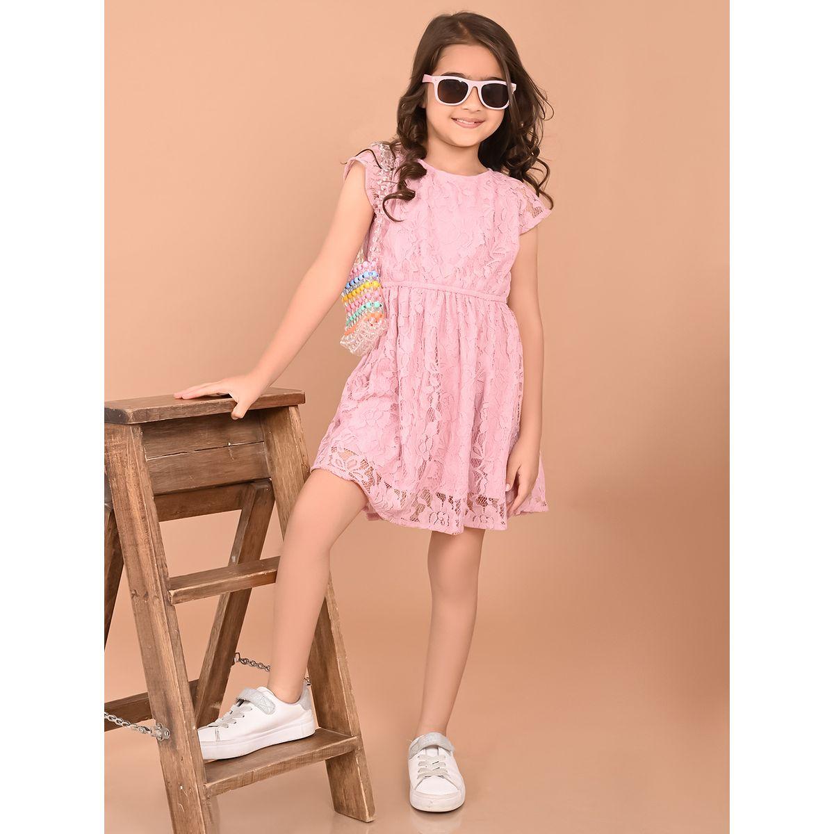 LilPicks X Styli  All Over Lace A-Line Dress-girls-clothing-dressesandjumpsuits-image-1