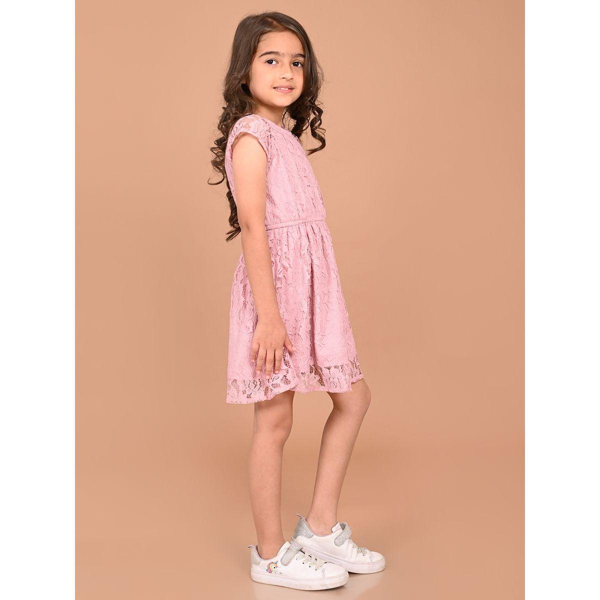 LilPicks X Styli  All Over Lace A-Line Dress-girls-clothing-dressesandjumpsuits-image-2