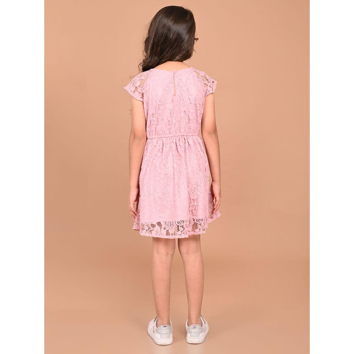 LilPicks X Styli  All Over Lace A-Line Dress-girls-clothing-dressesandjumpsuits-image-3