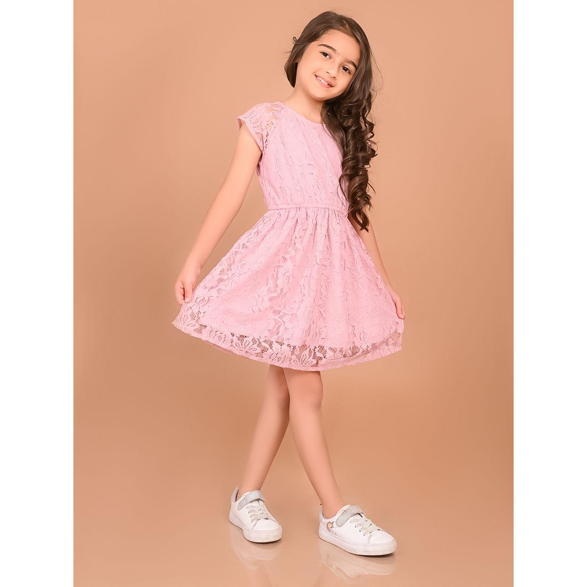 LilPicks X Styli  All Over Lace A-Line Dress-girls-clothing-dressesandjumpsuits-image-4