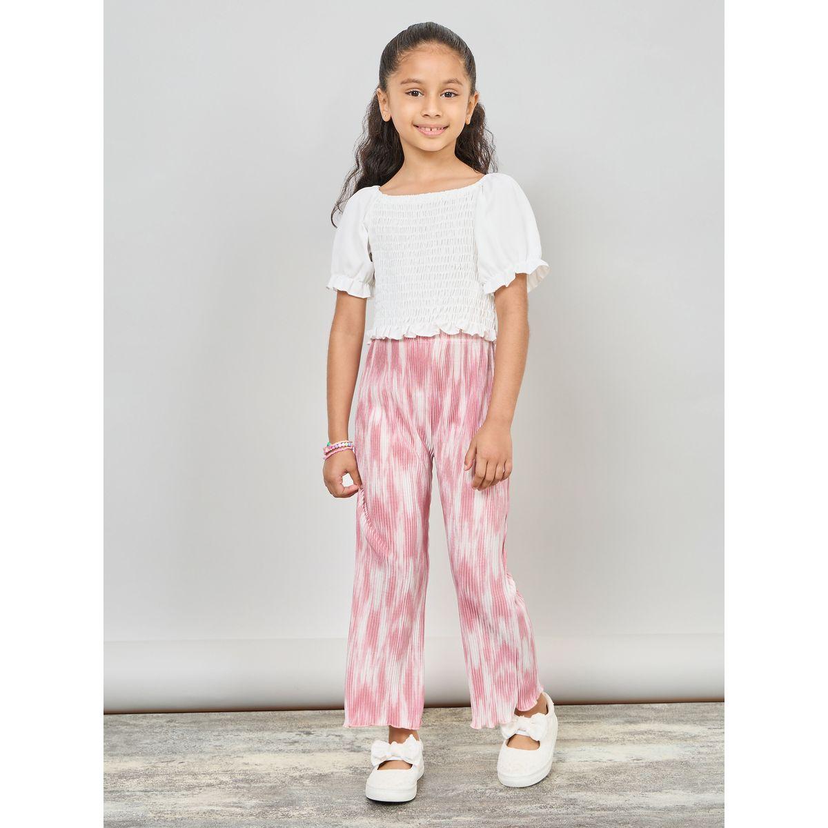 Styli Smocked Crop Top with Puff Sleeves-girls-clothing-tshirts-image-2