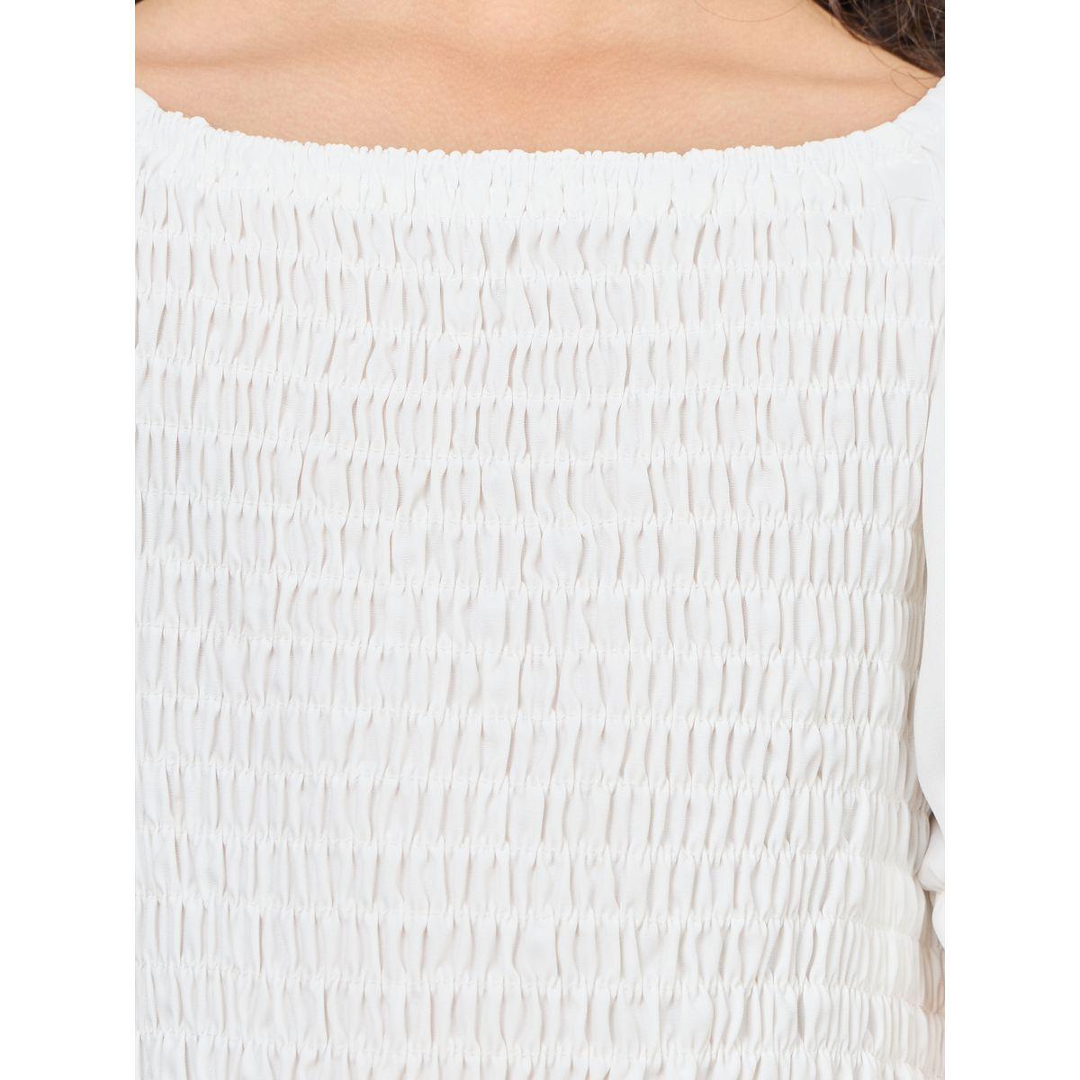 Styli Smocked Crop Top with Puff Sleeves-girls-clothing-tshirts-image-3
