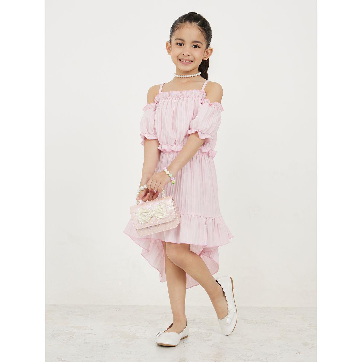 مجموعة من تنورة وبلوزة باكتاف مكشوفة-girls-clothing-setsandcoords-image-1