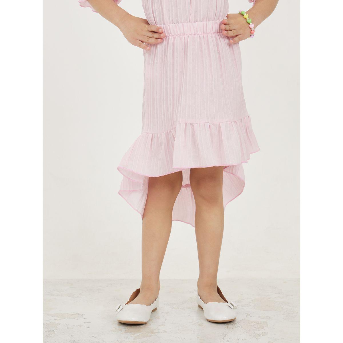مجموعة من تنورة وبلوزة باكتاف مكشوفة-girls-clothing-setsandcoords-image-6