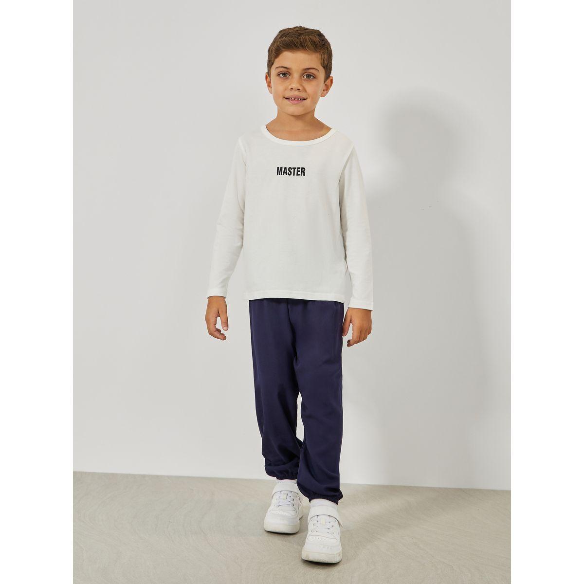 بنطال سادة بخصر مطاطي-boys-clothing-bottoms-trousers-image-2
