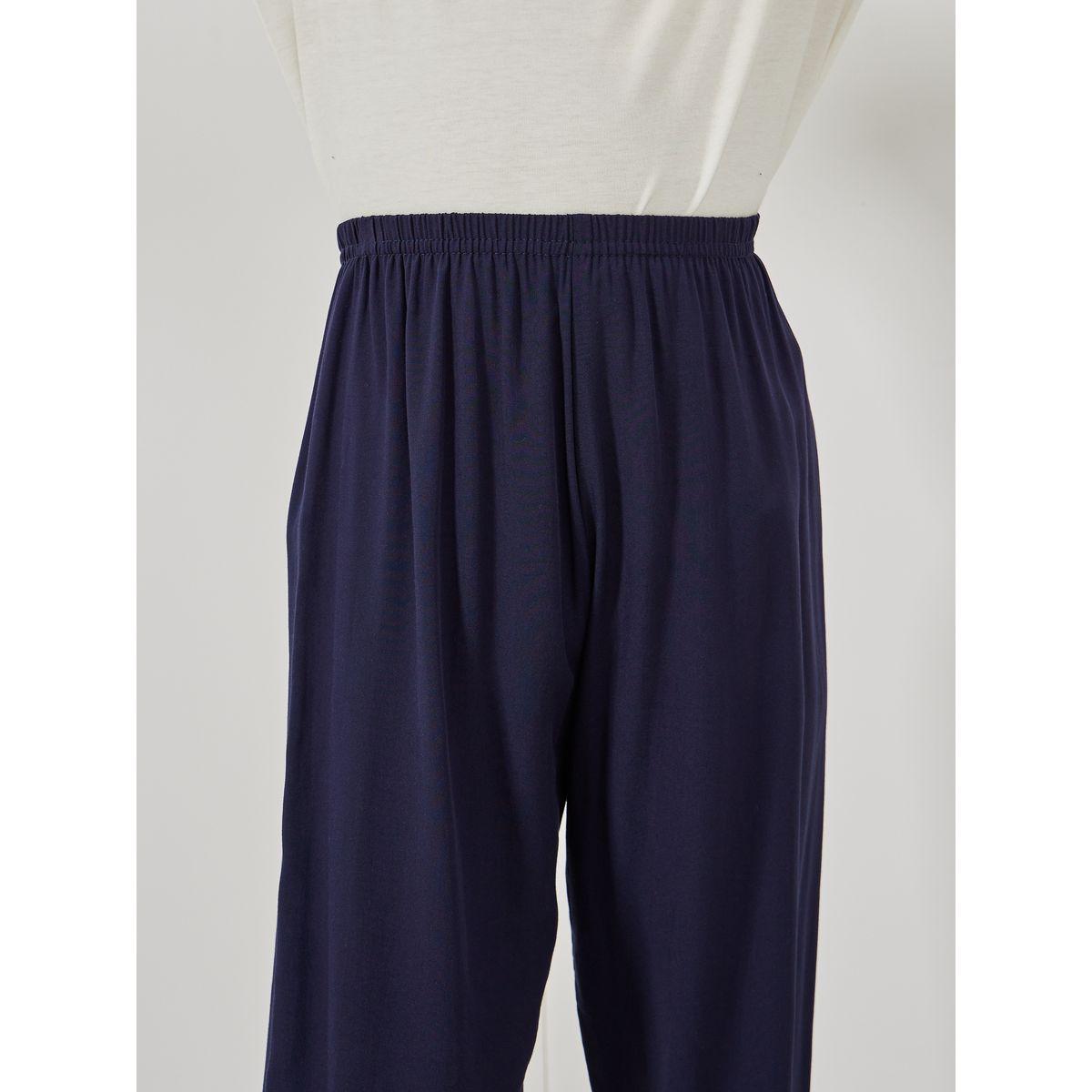 Styli Solid Lightweight Pants with Elastic Waistband-boys-clothing-bottoms-trousers-image-3
