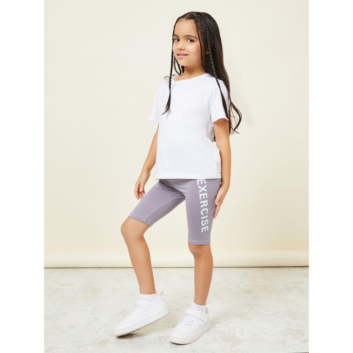 شورت بايكر مطبع بطبعة بليسمنت-girls-clothing-bottoms-shorts-image-2
