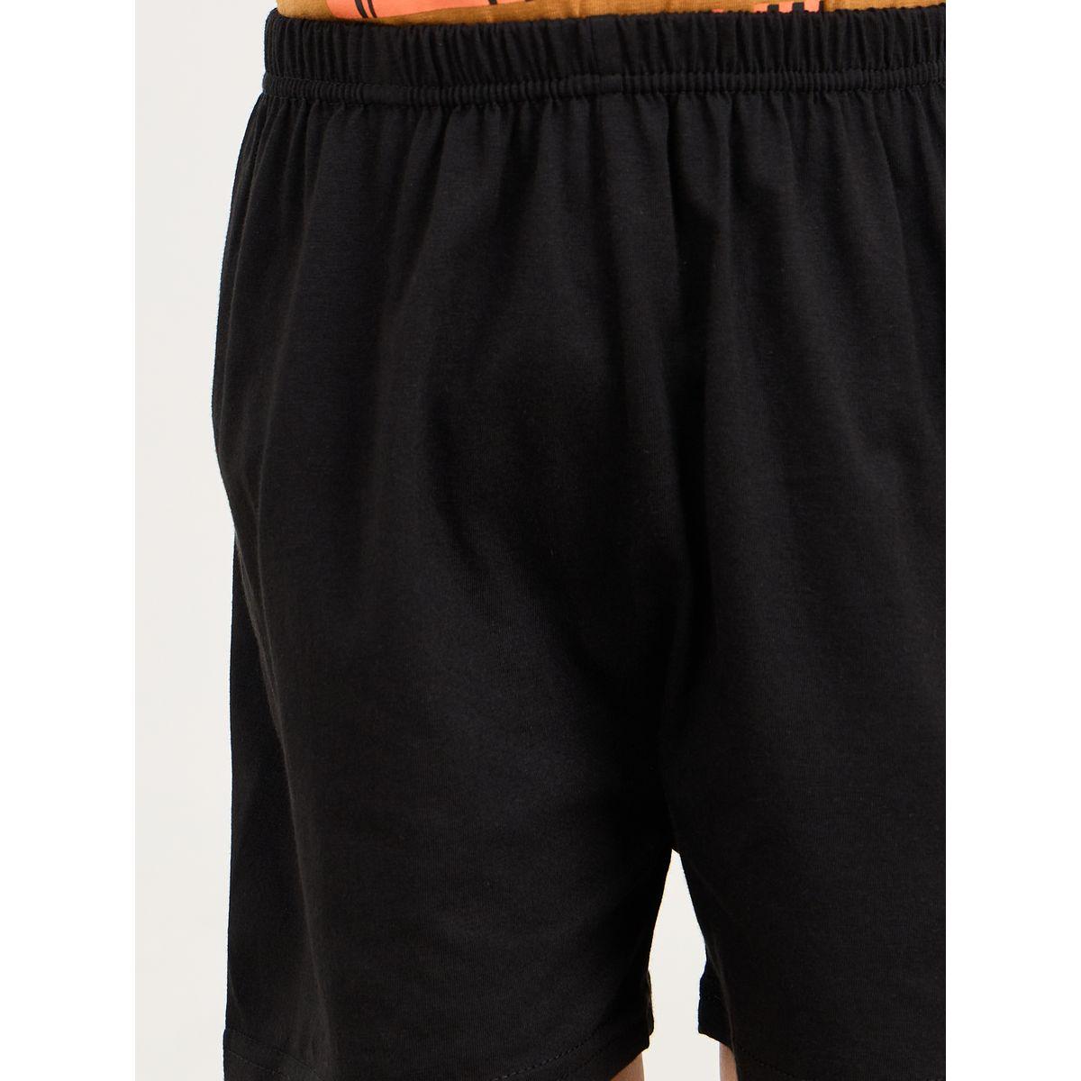 Styli Loose Fit Solid Shorts-boys-clothing-bottoms-shorts-image-3