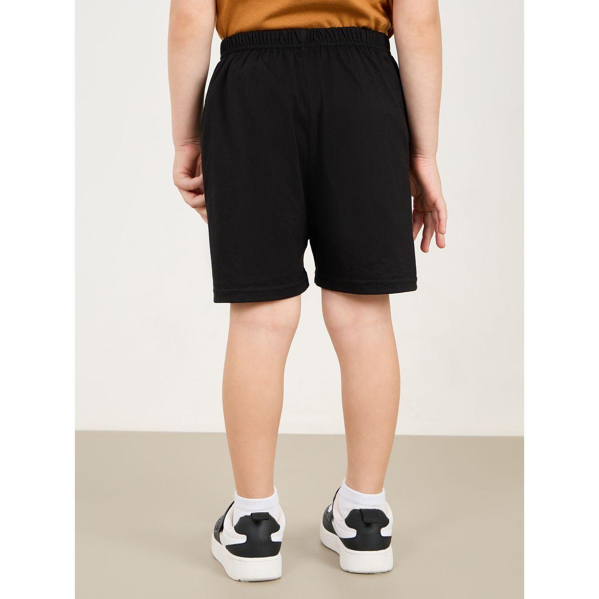 Styli Loose Fit Solid Shorts-boys-clothing-bottoms-shorts-image-4