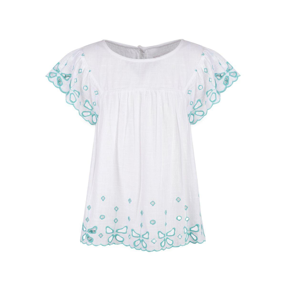 Styli Contrast Broderie Tunic Top-girls-clothing-blousesandshirts-image-3