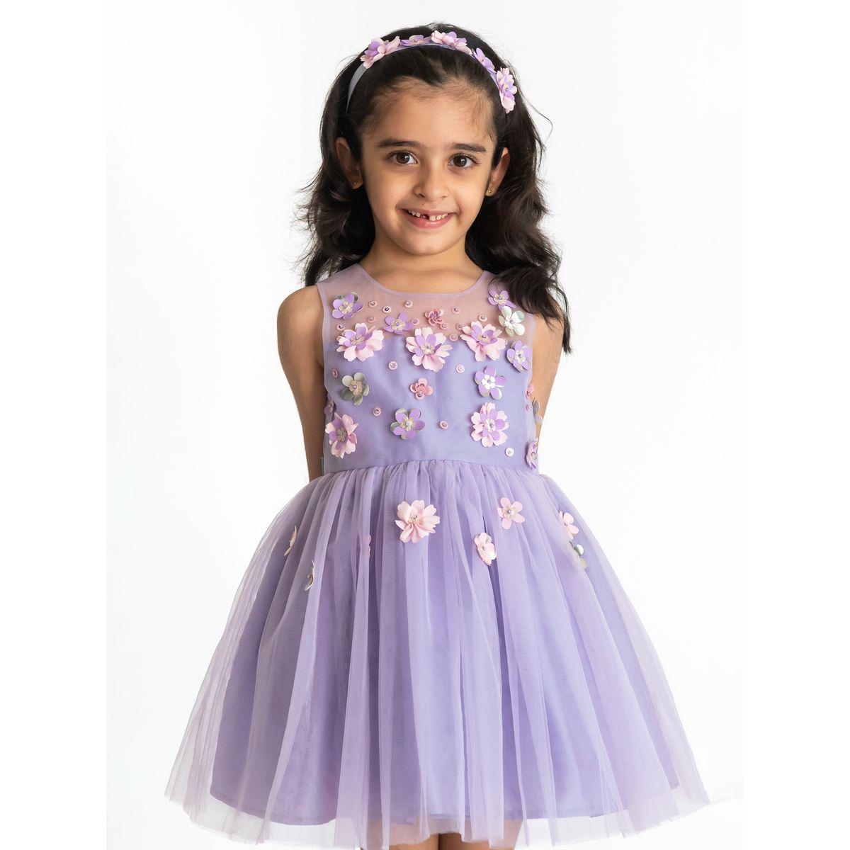 فستان سكاتر بتفاصيل شبكية وزهور-girls-clothing-dressesandjumpsuits-image-3