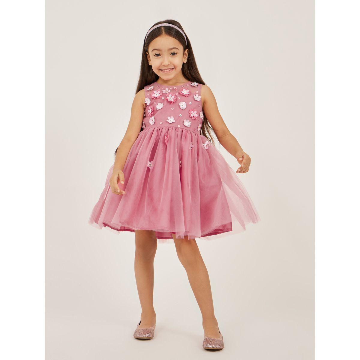 فستان بلا أكمام مع تداخلات شبكية-girls-clothing-dressesandjumpsuits-image-1