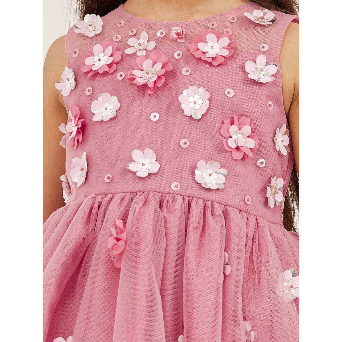 Styli Mesh Insert Corsage Sleeveless Dress-girls-clothing-dressesandjumpsuits-image-3