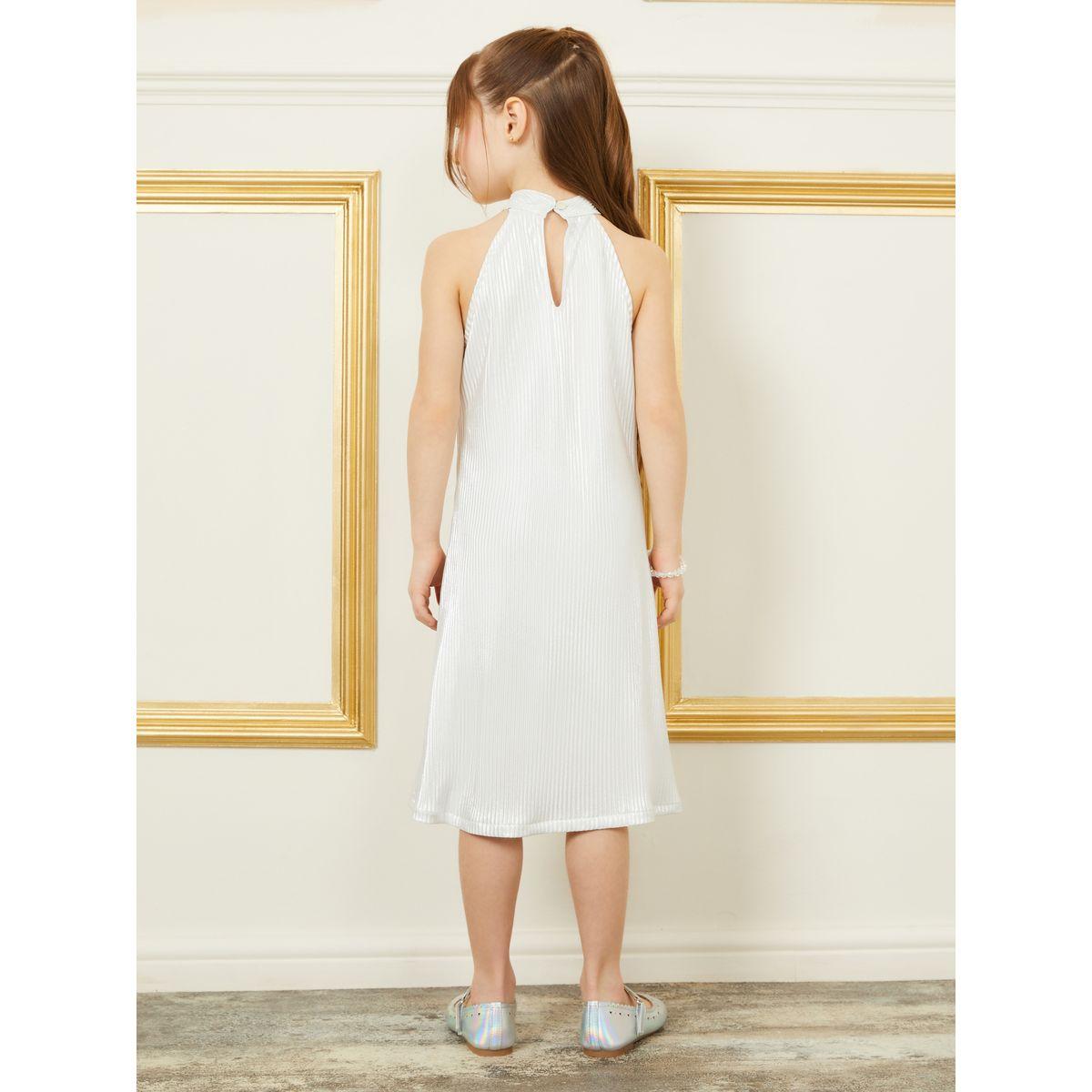 فستان مضلع بطول الركبة مع ياقة هولتر-girls-clothing-dressesandjumpsuits-image-4