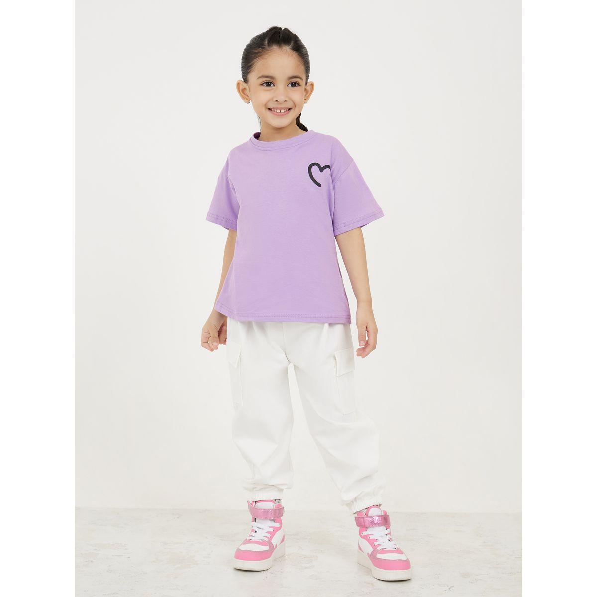 Styli Loose Fit Heart Print Drop Shoulder T-Shirt-girls-clothing-tshirts-image-2