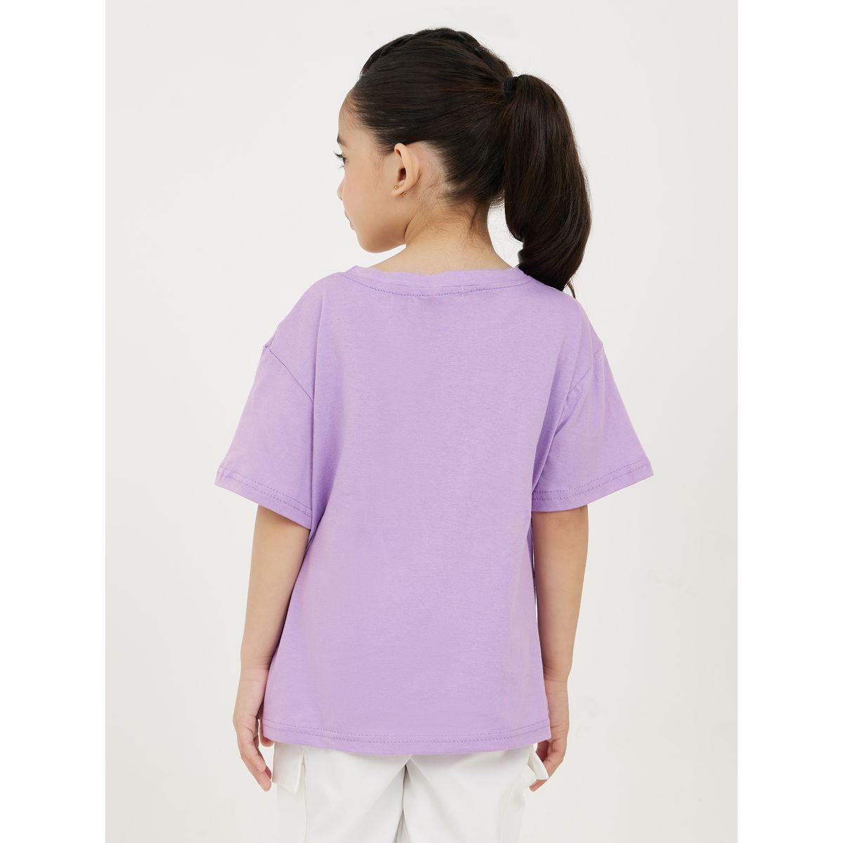 تيشيرت بقصة فضفاضة واكتاف منخفضة-girls-clothing-tshirts-image-4