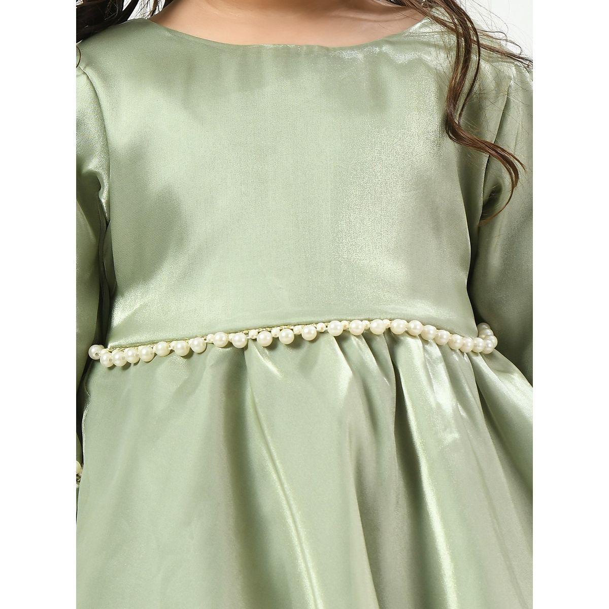 فستان بحافة غير متماثلة الطول مع اكمام فلوت-girls-clothing-dressesandjumpsuits-image-5