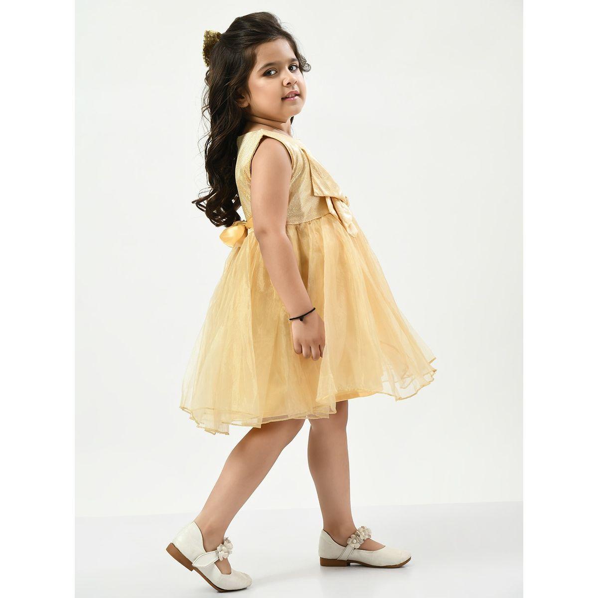 فستان بتفاصيل شبك مع ربطة فيونكة-girls-clothing-dressesandjumpsuits-image-4