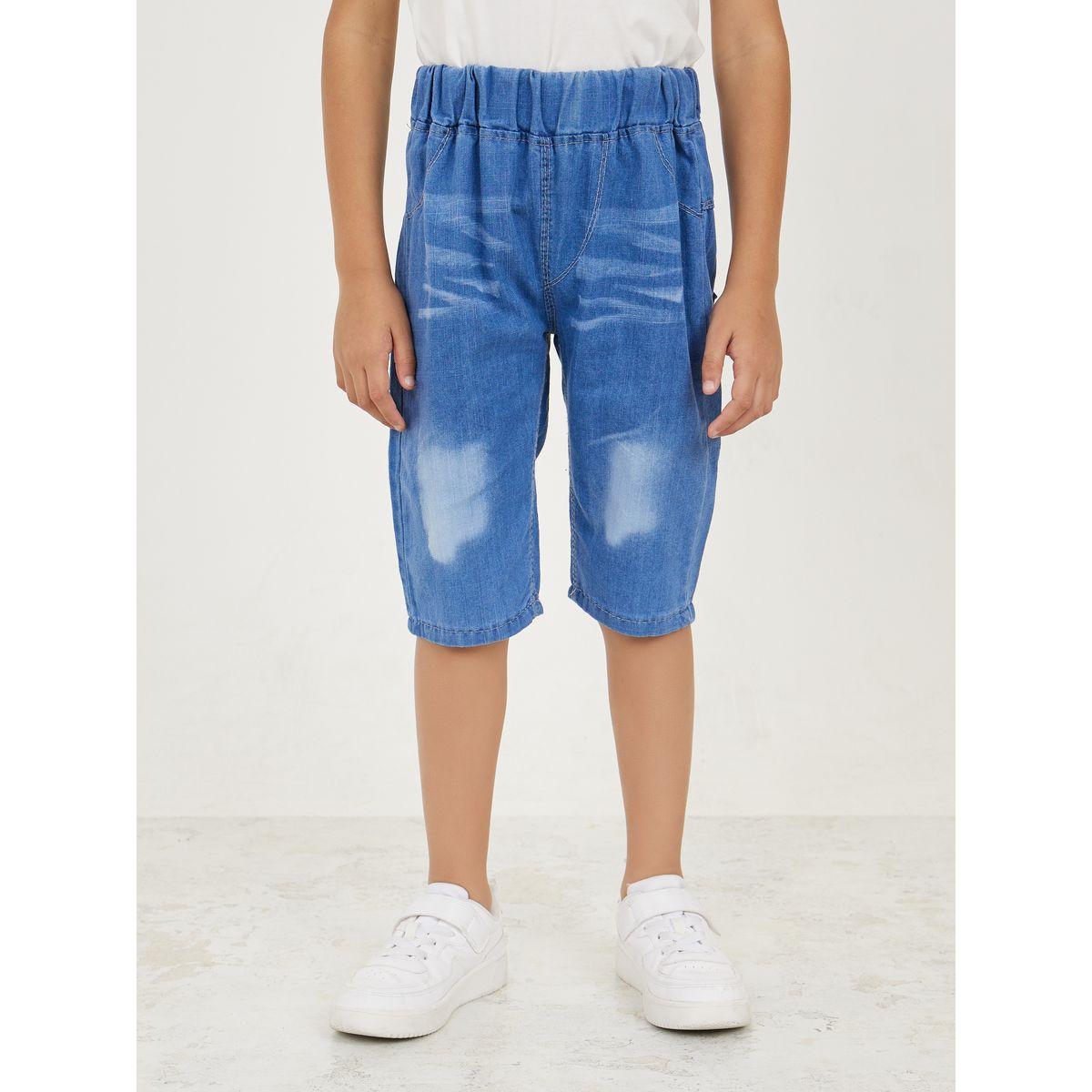 جينز بقصة ارجل مستقيمة وتفاصيل مشطوفة-boys-clothing-bottoms-jeans-image-1