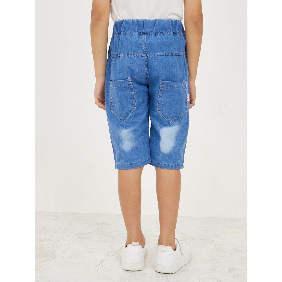 Styli Bleach Wash Straight Leg 3/4 Length Jeans-boys-clothing-bottoms-jeans-image-5