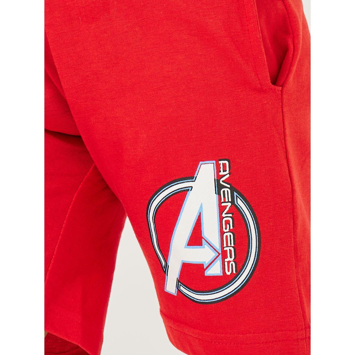 Styli Avengers Print T-Shirt & Shorts Set-boys-clothing-setsandcoords-image-6