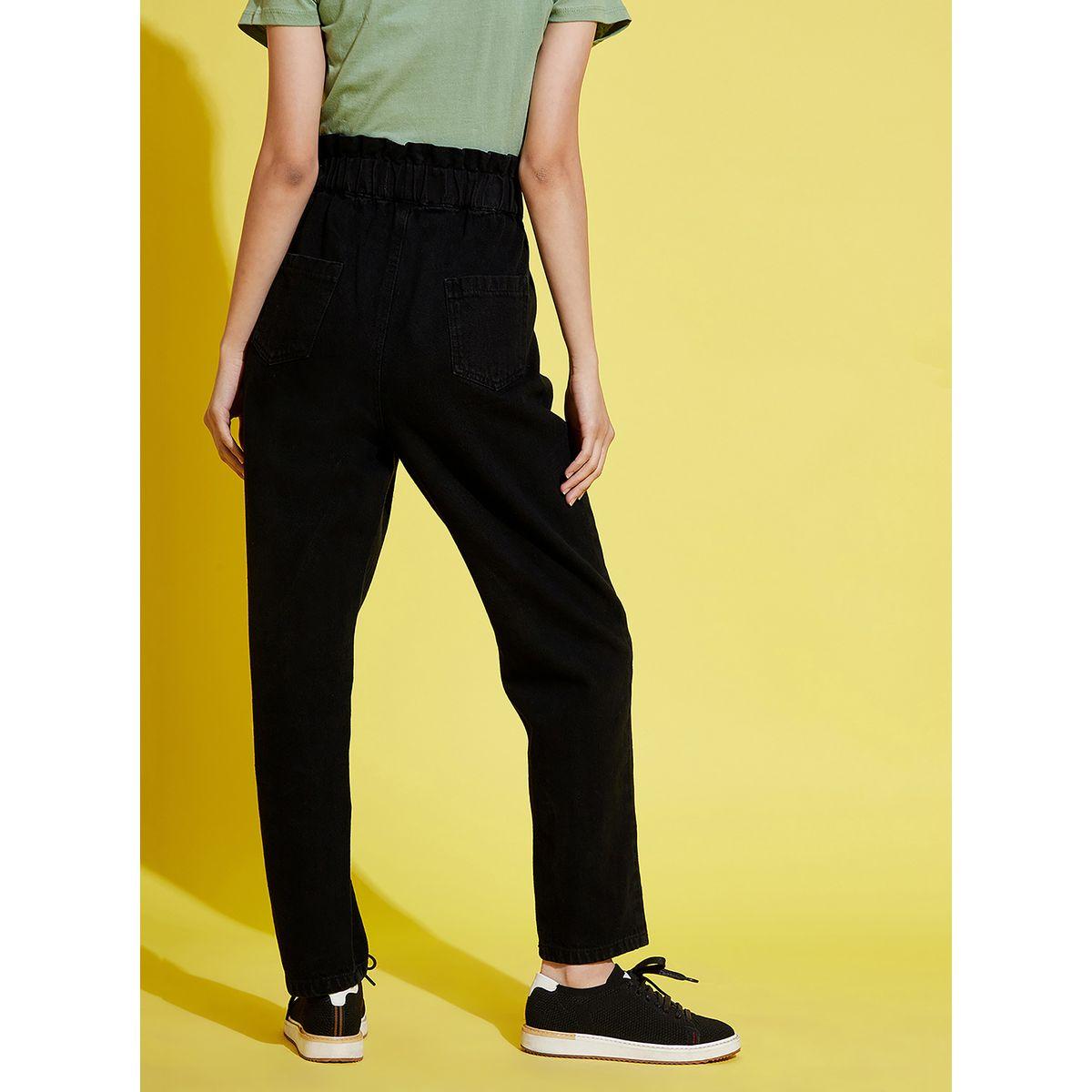 جينز سادة بخصر بيبر باغ وجيوب-girls-clothing-bottoms-jeansandjeggings-image-2