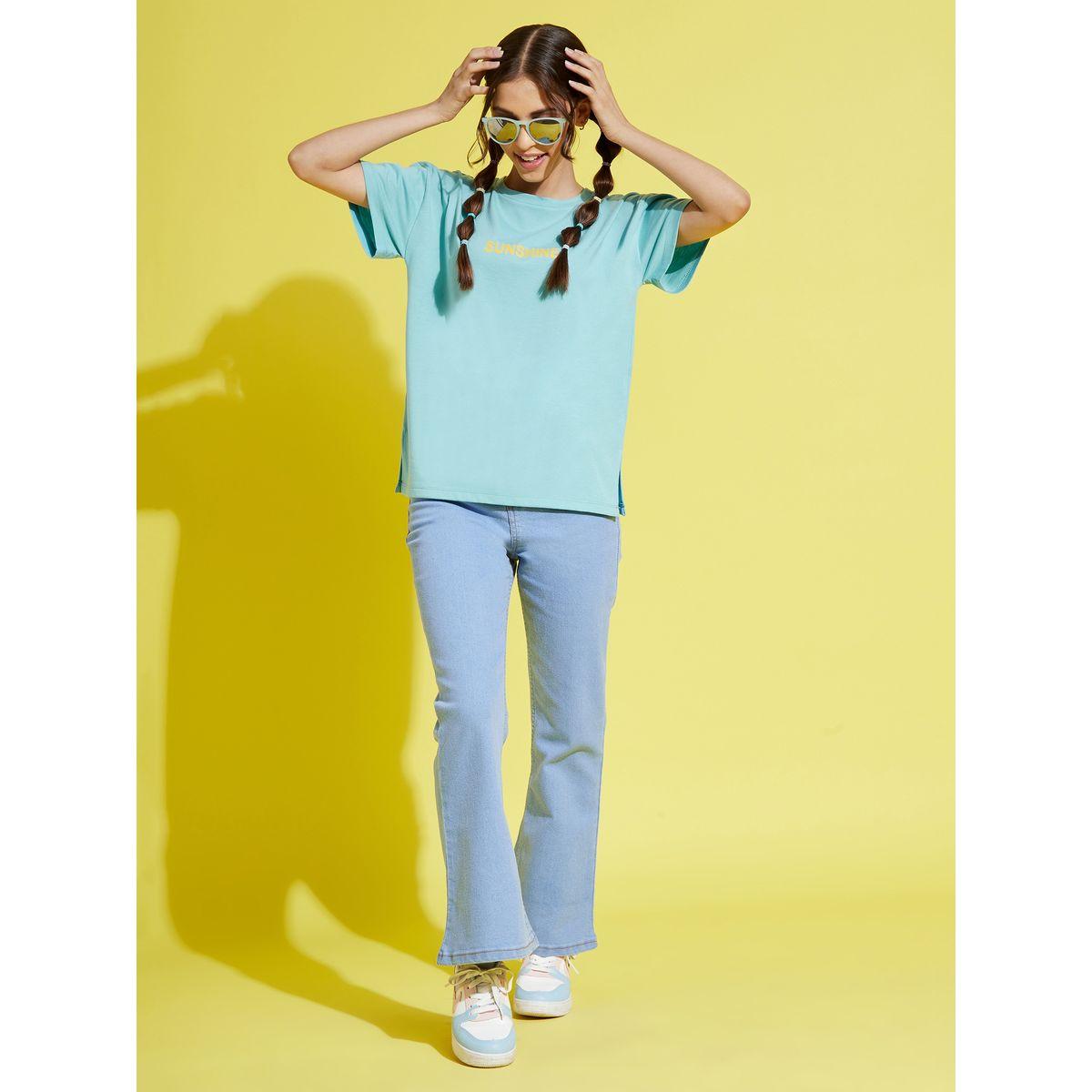 NOH-VOH Solid High Rise Flared Jeans-girls-clothing-bottoms-trousers-image-4