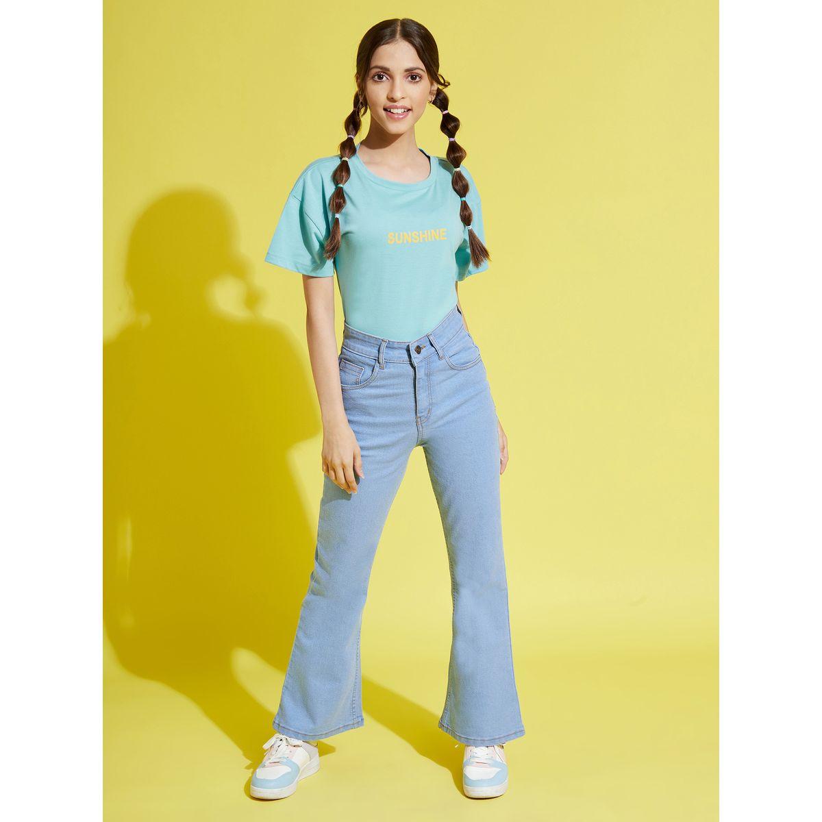 NOH-VOH Solid High Rise Flared Jeans-girls-clothing-bottoms-trousers-image-6