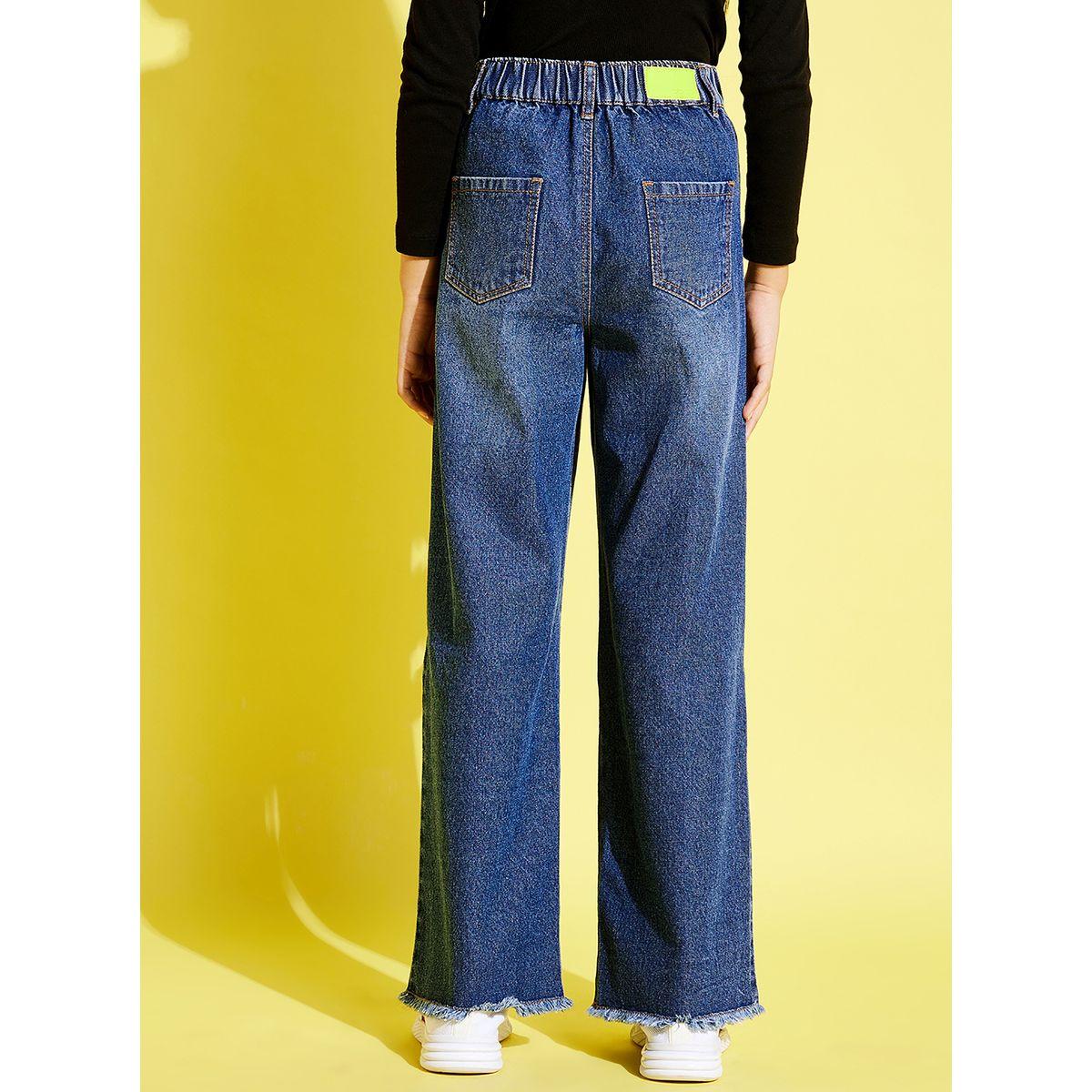 جينز بقصة أرجل مستقيمة مع خصر متوسط نوه-فوه × ستايلي-girls-clothing-bottoms-jeansandjeggings-image-2