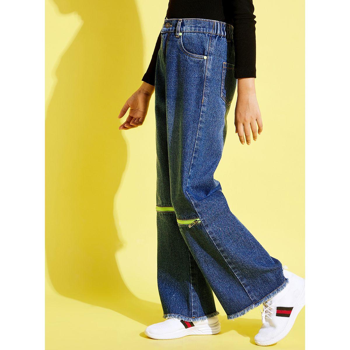 Noh-Voh X Styli  Front Zip Detail Mid Rise Straight Fit Jeans-girls-clothing-bottoms-jeansandjeggings-image-5