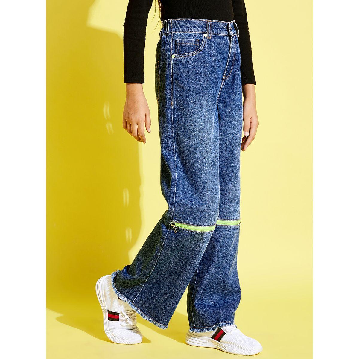 جينز بقصة أرجل مستقيمة مع خصر متوسط نوه-فوه × ستايلي-girls-clothing-bottoms-jeansandjeggings-image-6