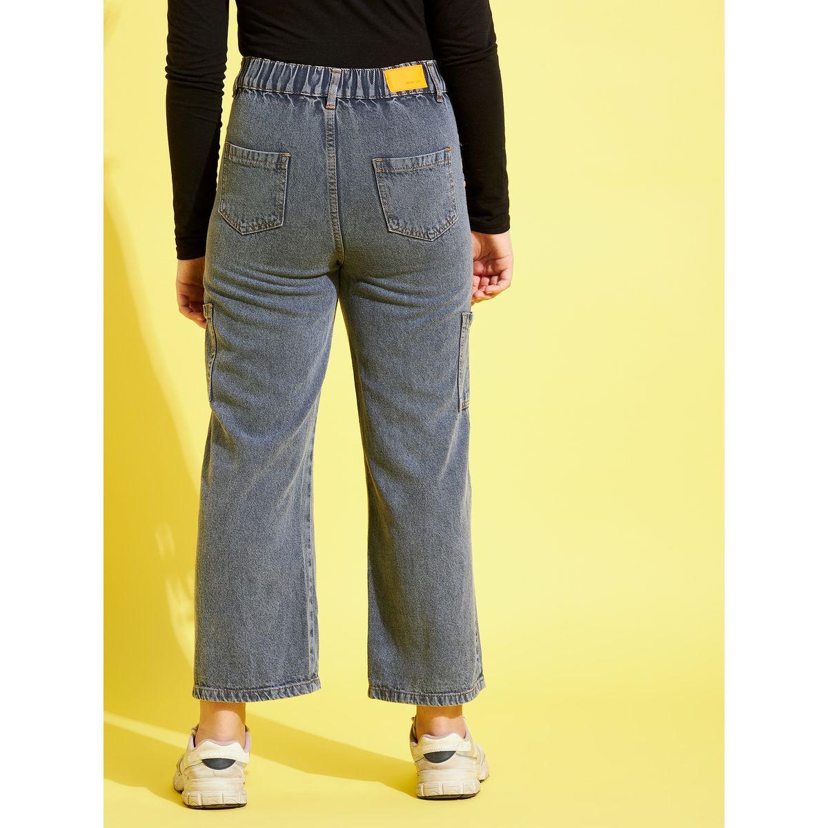 جينز بقصة مستقيمة وتفاصيل جيوب-girls-clothing-bottoms-jeansandjeggings-image-2