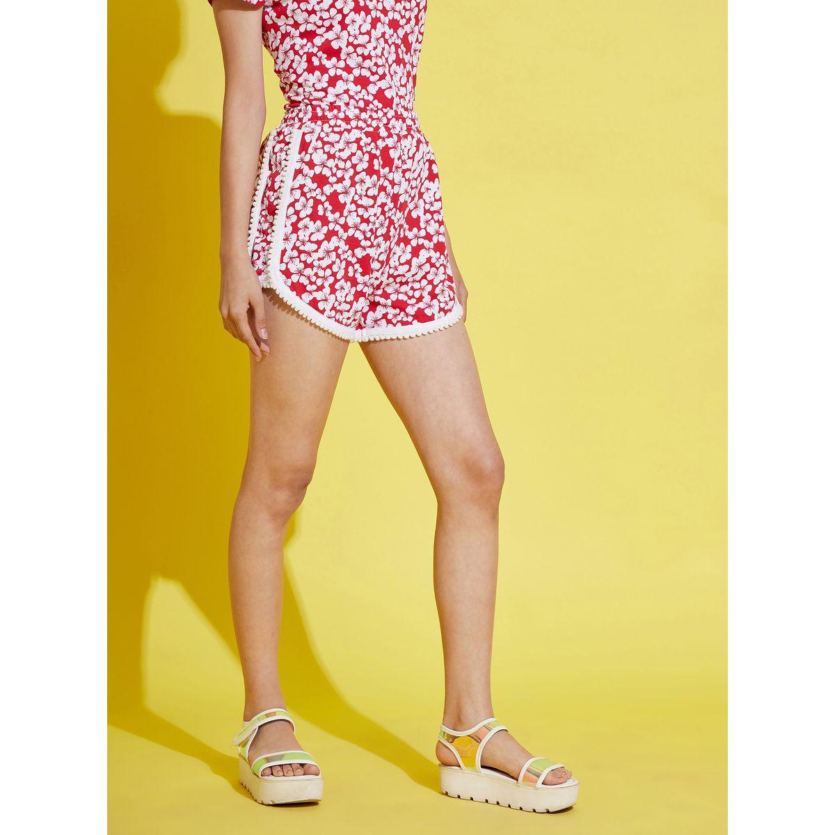 شورت مطبع بالكامل بطبعة زهور نوه-فوه × ستايلي-girls-clothing-bottoms-shorts-image-6