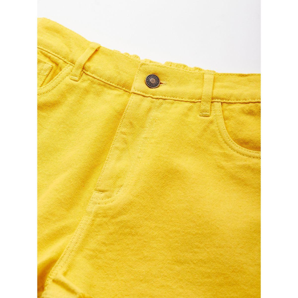 شورت دنيم بحافة ممزقة وجيوب نوه-فوه × ستايلي-girls-clothing-bottoms-shorts-image-8