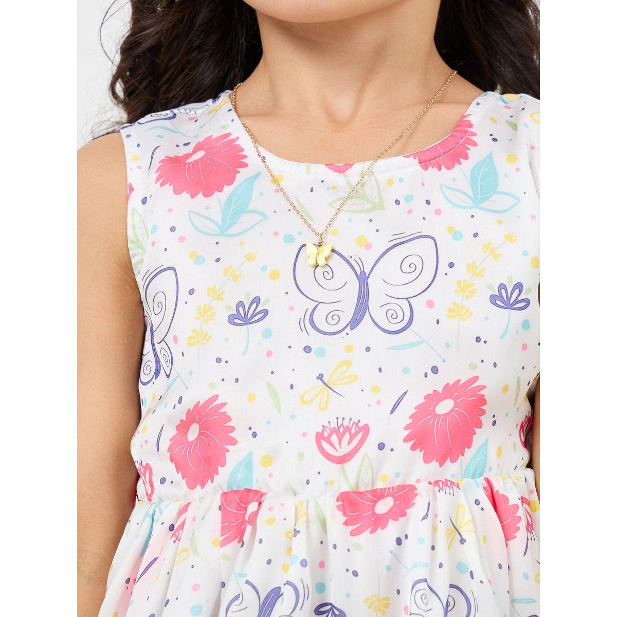 Styli Butterfly Print Sleeveless Dress-girls-clothing-dressesandjumpsuits-image-3
