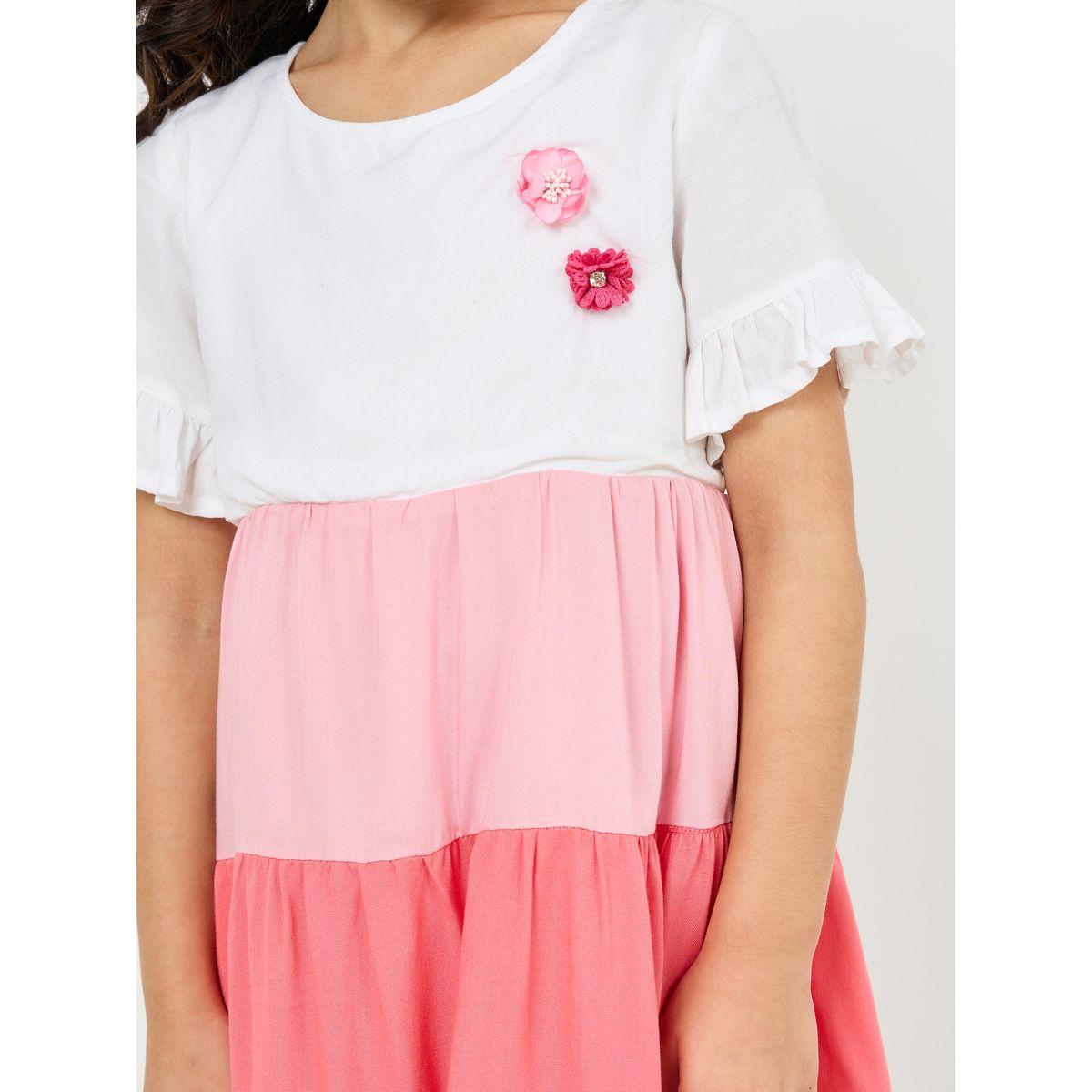 Styli Color Bock Tiered Dress-girls-clothing-dressesandjumpsuits-image-3