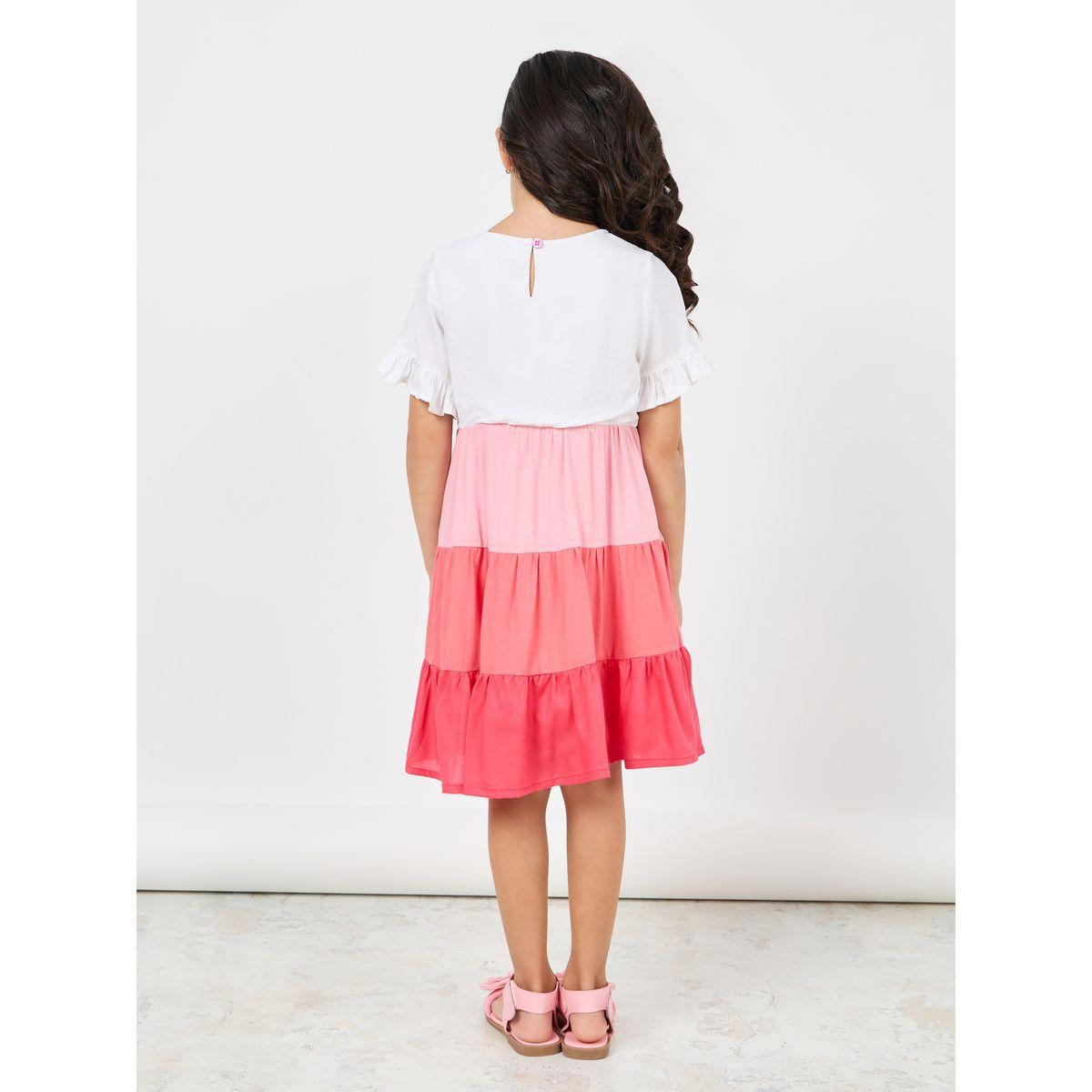 Styli Color Bock Tiered Dress-girls-clothing-dressesandjumpsuits-image-4