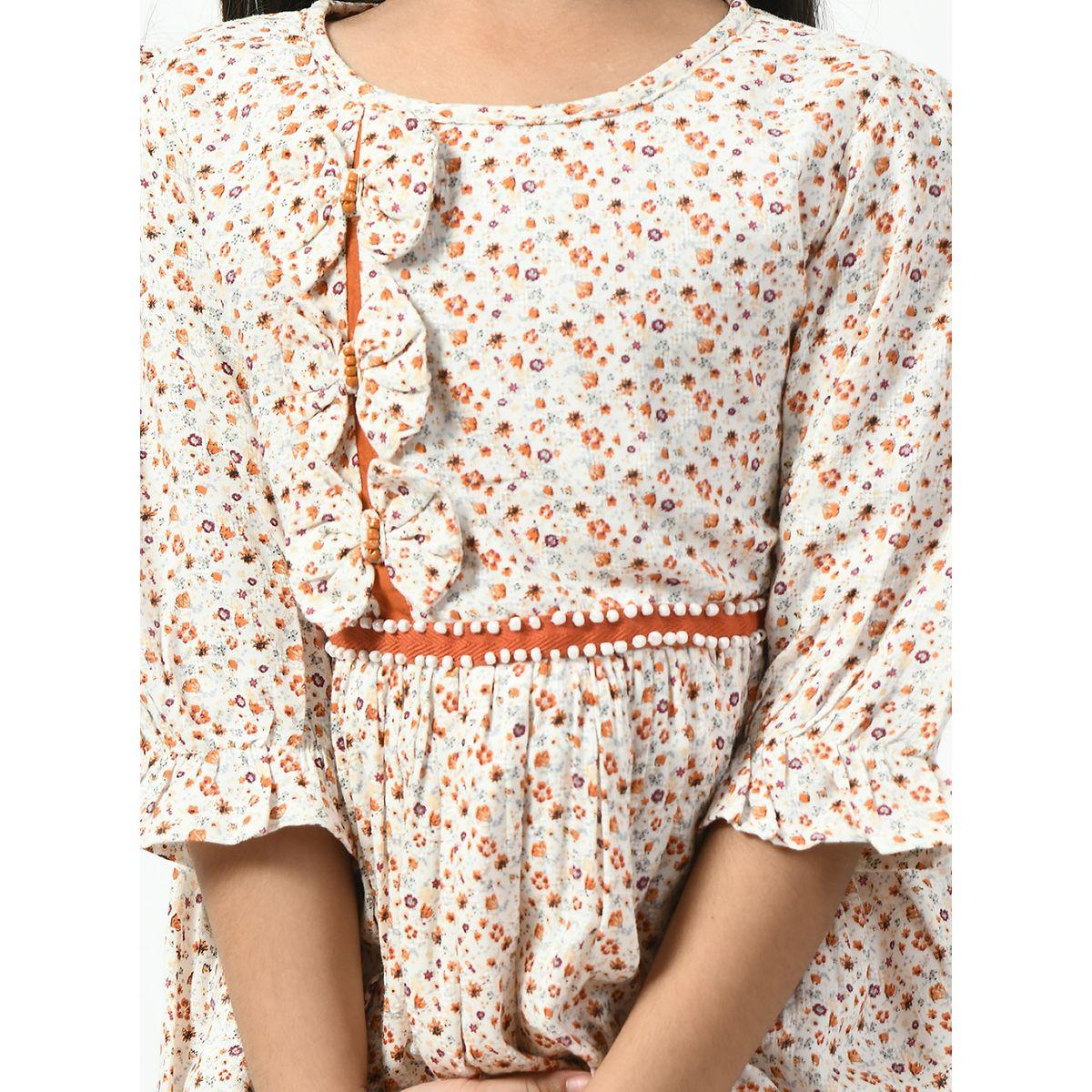 Bella Moda X Styli  Cotton Ditsy Print Bow Detail Dress-girls-clothing-dressesandjumpsuits-image-6
