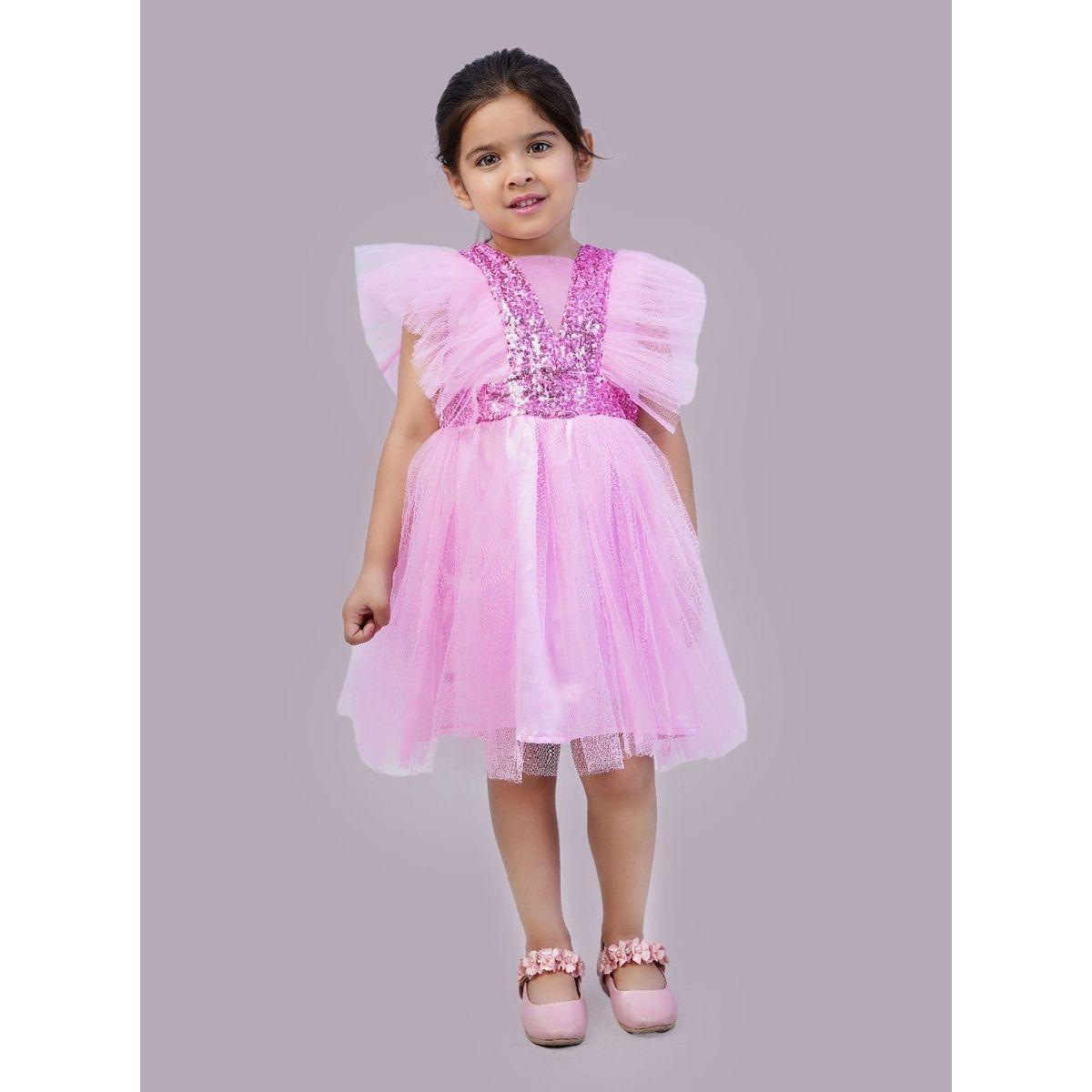 فستان سكاتر بتفاصيل شبكية وترتر بيلا مودا × ستايلي-girls-clothing-dressesandjumpsuits-image-1