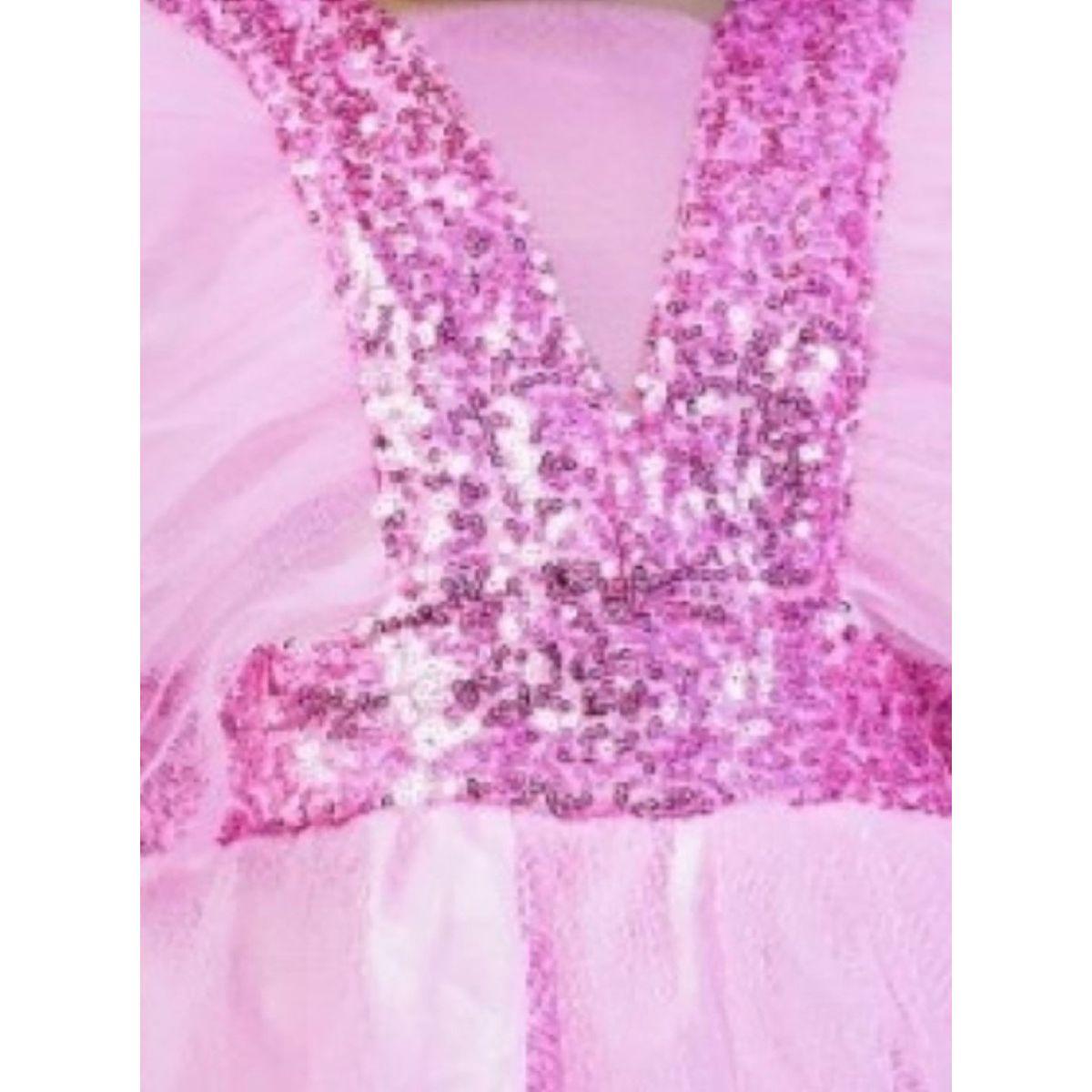 Bella Moda X Styli  Sequin Detail Mesh Frill Sleeves Skater Dress-girls-clothing-dressesandjumpsuits-image-5