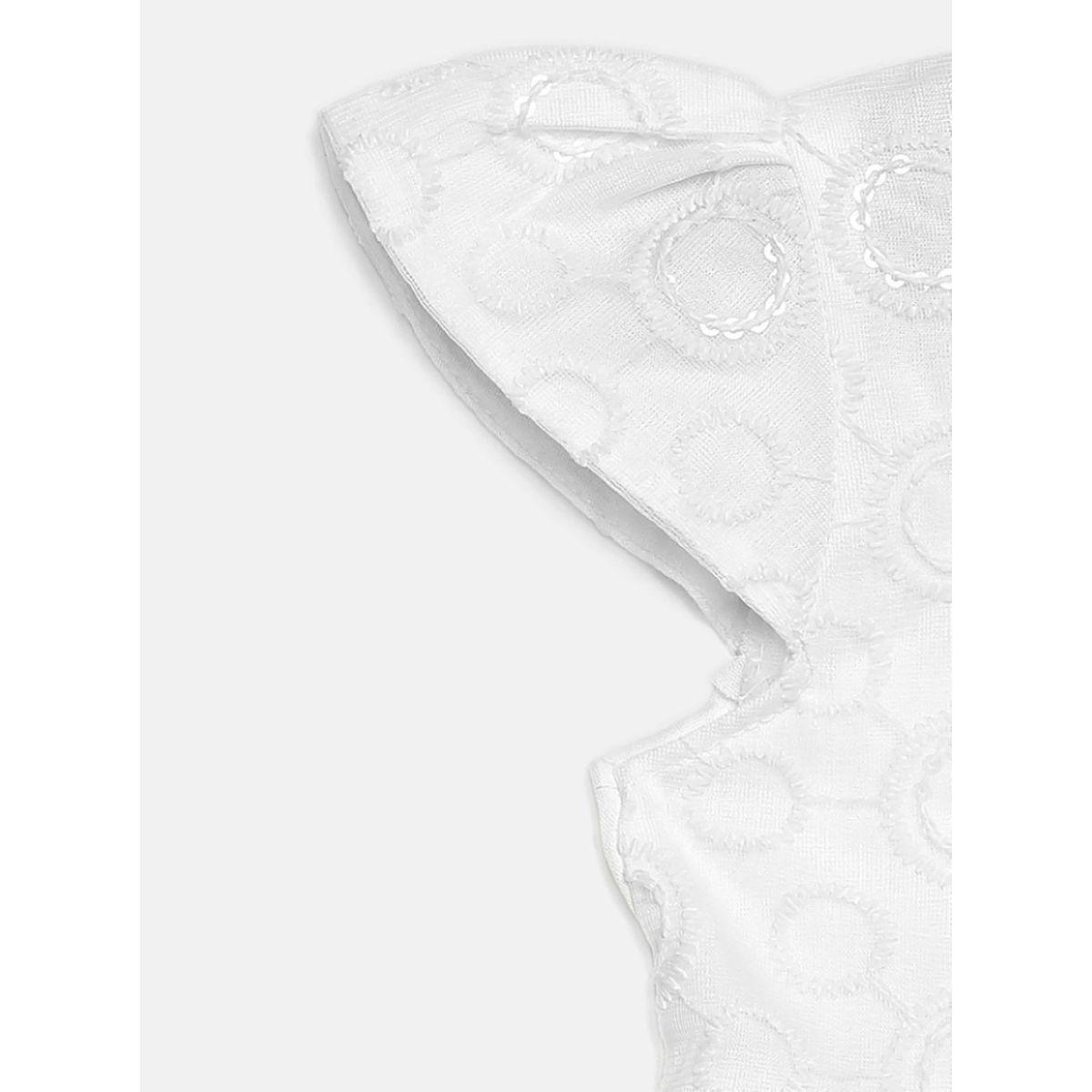 Bella Moda X Styli  Stitch Detail Embroidered Mesh Dress-girls-clothing-dressesandjumpsuits-image-3