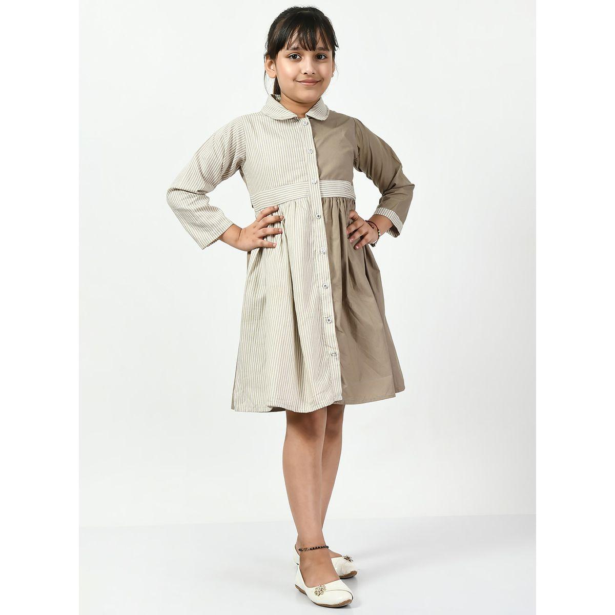 فستان مخطط بنمط كتل الالوان بيلا مودا × ستايلي-girls-clothing-dressesandjumpsuits-image-1