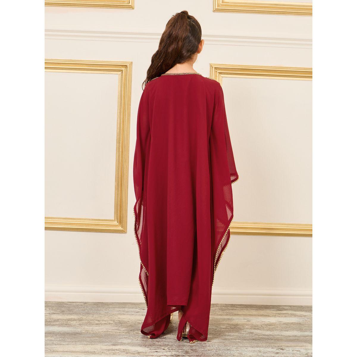 قفطان منمق مع اكمام وطواطية-girls-clothing-dressesandjumpsuits-image-4
